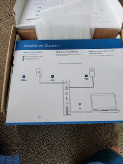 Brand new cable modem and router together