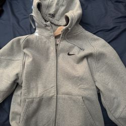 Nike Supreme Grey Zip Up Hoodie Size Small
