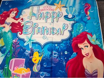 little mermaid background/ backdrop Fondo de la sirenita
