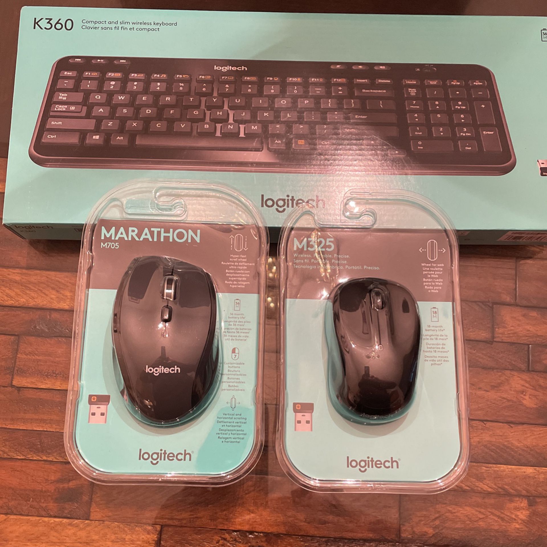 K360 Compact and Slim Wireless Keyboard & Mouse