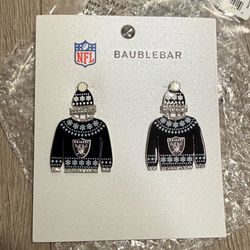 Las Vegas Raiders BaubleBar Women's Sweater Earrings