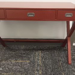 Threshold Red 3 Drawer Desk- Real Wood