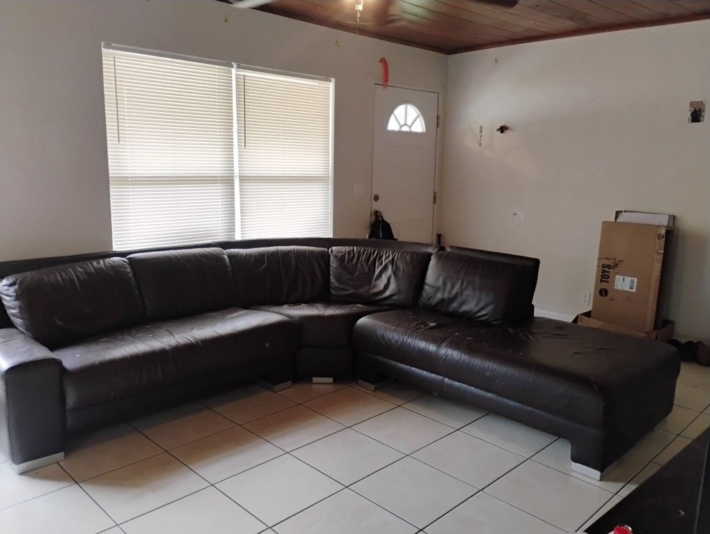 Free Genuine Leather Couch