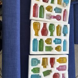 70 Multicolor Bud Vases 