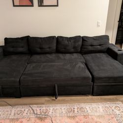 Baron 5 Upholstered Sectional Sleeper Couch 