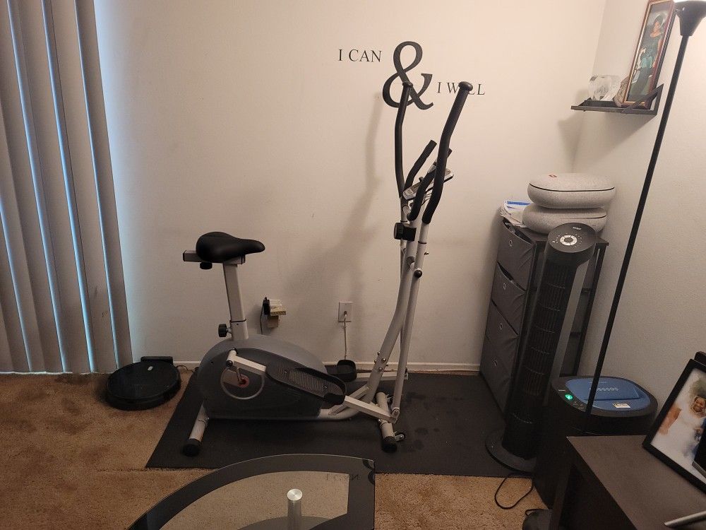 Magnetic Elliptical Bike - 2 in 1 Elliptical Upright Bike

