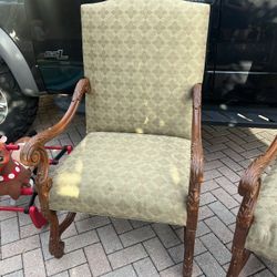 2 Designer Chairs Custom Seat Oversized Chair