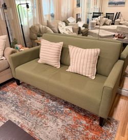 Sage Green 2-Seater Sofa / Loveseat