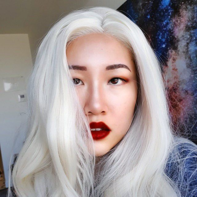 White Beauty Lace Front Wig