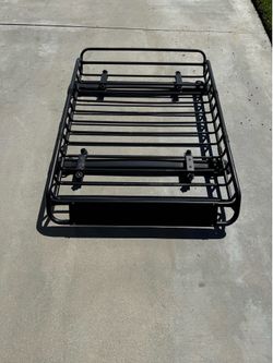 Universal Roof Rack Cargo Basket with Wind Fairing