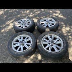 4 X 225/55r16 5x4.5 5x114.3 Stock Mustang Mazda 3 Rsx Sentra Accord Civic Camry Mustang Altima rims Wheels Tires!