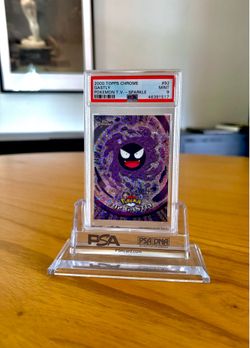 2000 Topps Chrome Series 2 Pokemon T.V. SPARKLE Gastly #92 - PSA 9 Mint