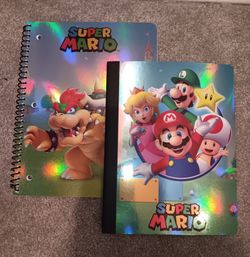 Nintendo super mario back to school notebooks