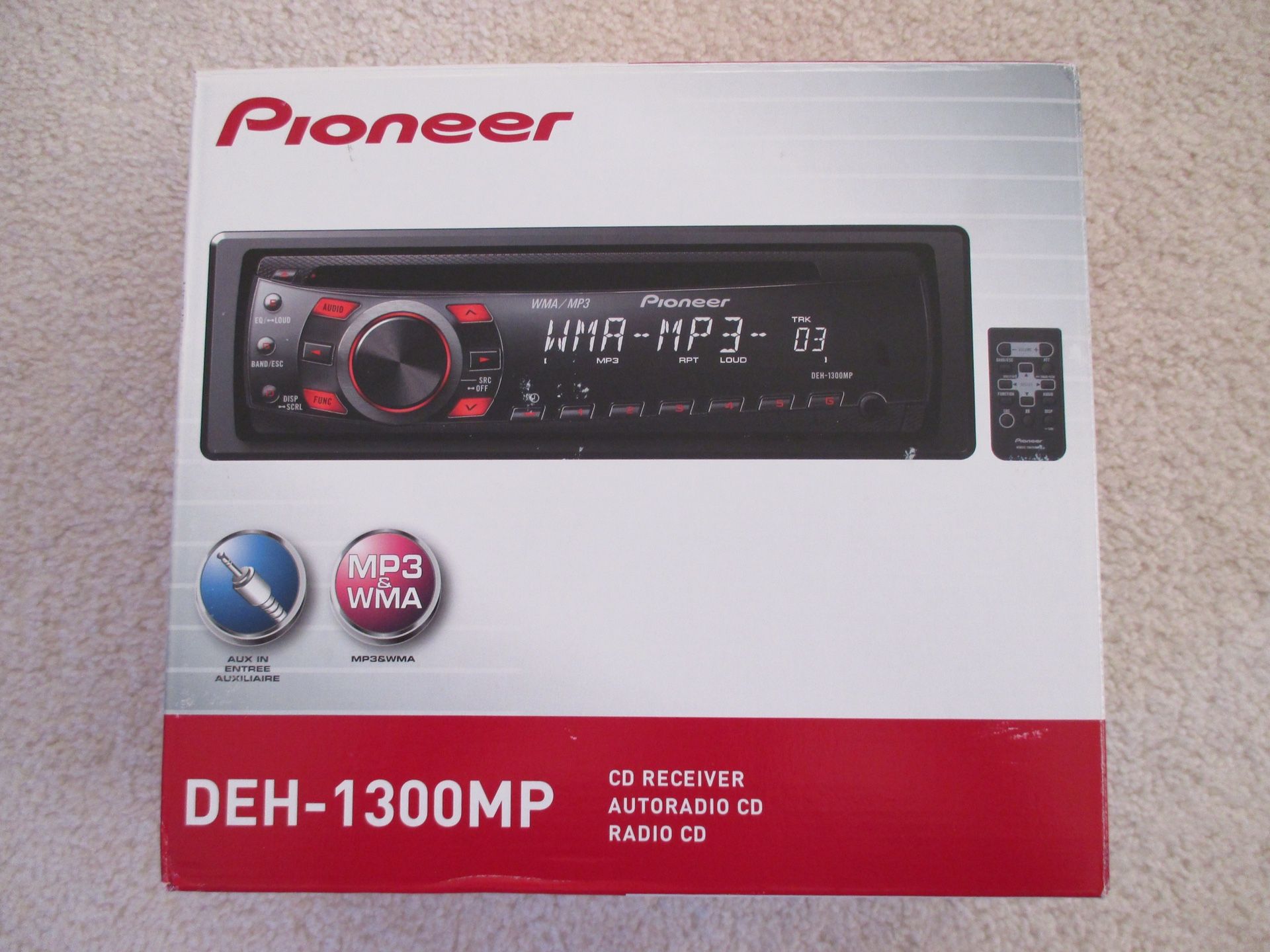 New Pioneer DEH-1300MP Car Stereo CD/Receiver/Radio