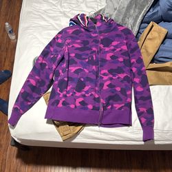 Purple bape Hoodie XL