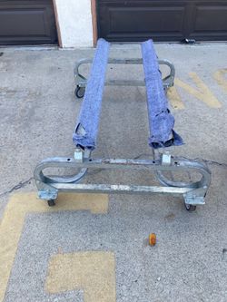 heavy-duty 1000lb capacity boat dolly, often used for storing or transporting personal watercraft like jet skis.