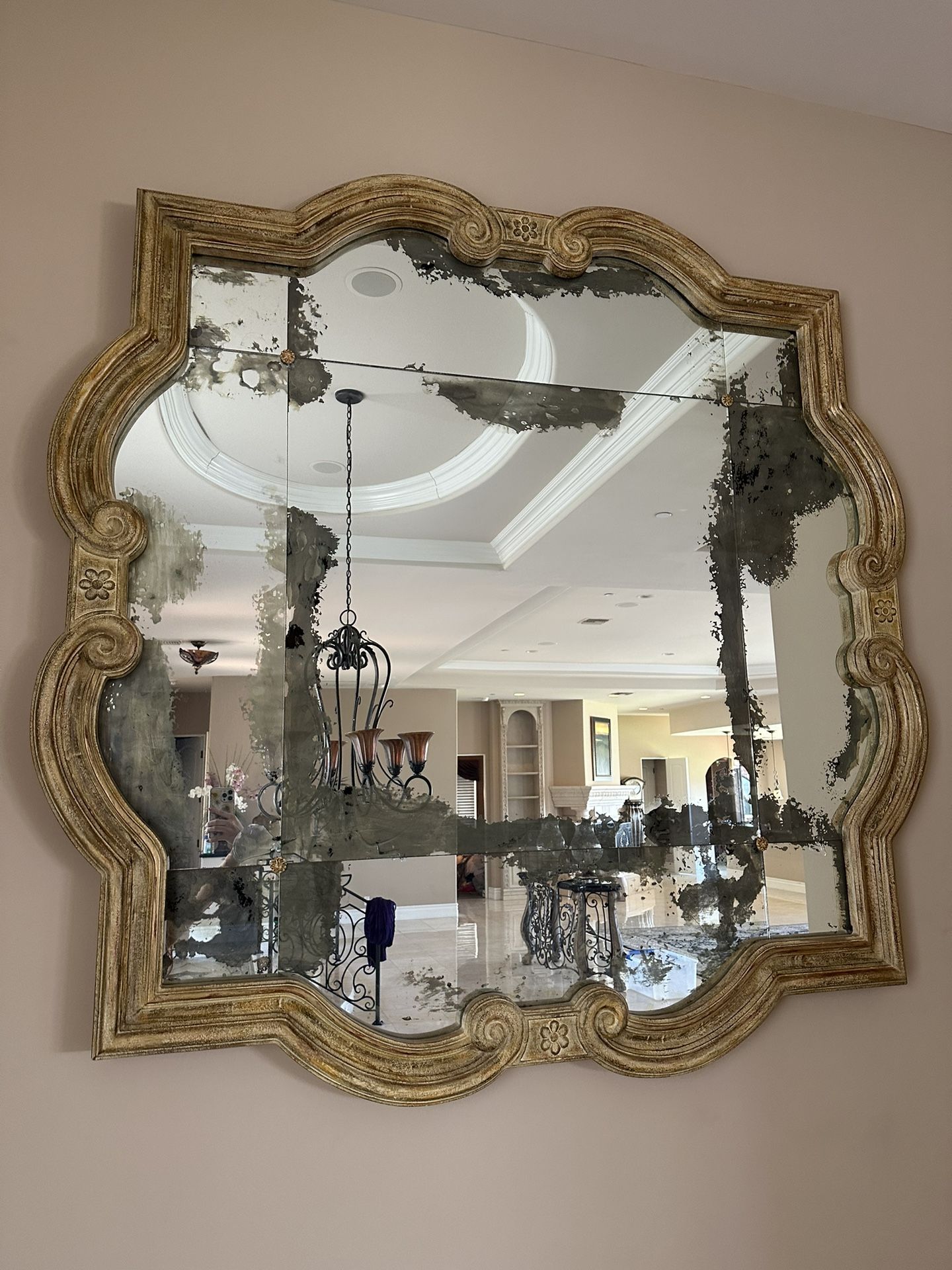 Very Large Vintage Mirror 