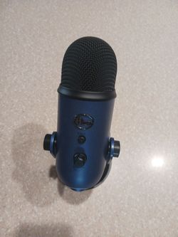 Blue USB microphone