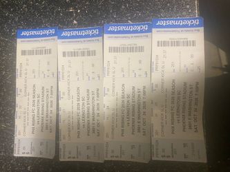 Tickets for tomorrows game