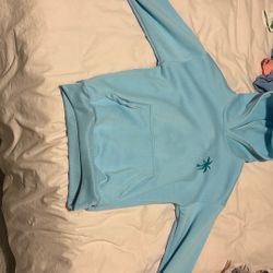pink palm puff hoodie fake