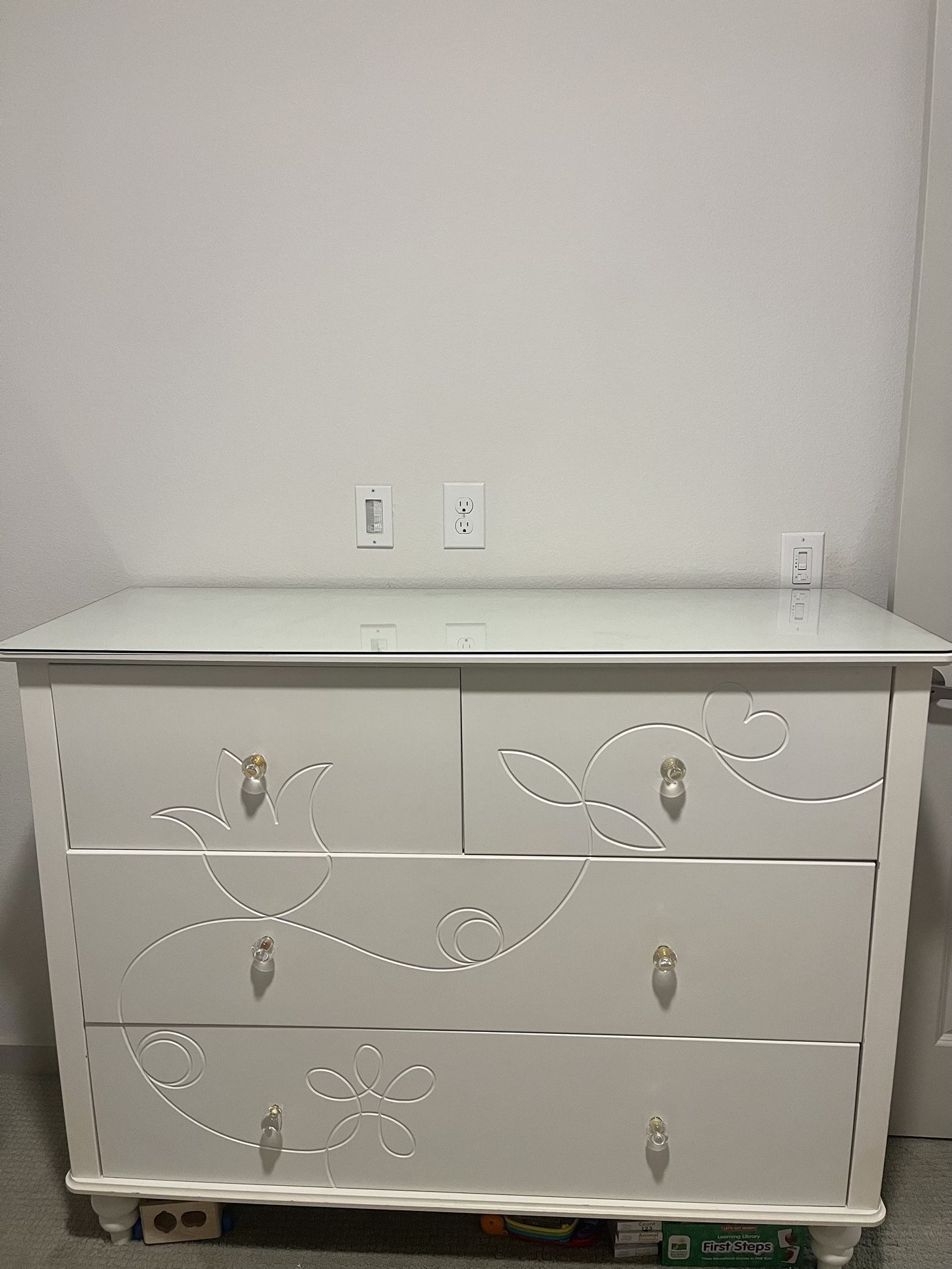 Gorgeous Tall White Dresser
