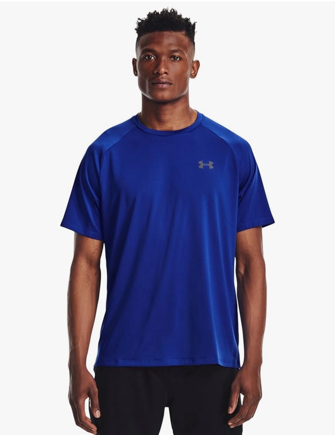 Under Armour Size Large Men's UA TechT 2.0 Short Sleeve, Blue, NEW