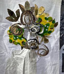 Curtis Jere - Gorgeous Enameled 1969 Jere Bouquet.