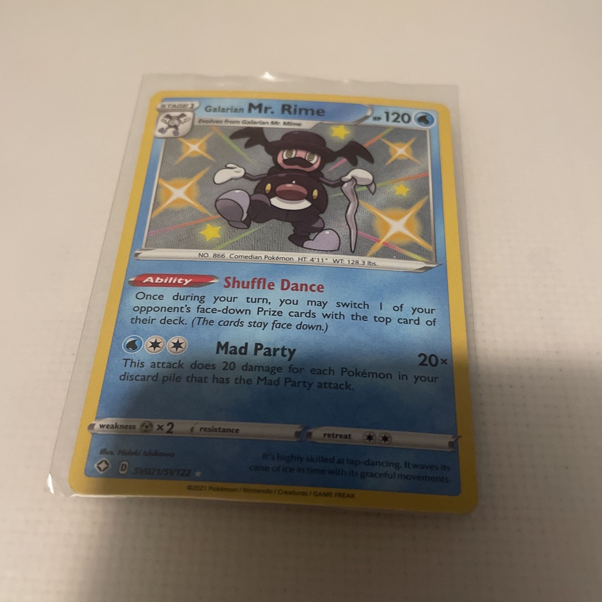 Pokémon Galarian Mr. Rime SV21/SV122