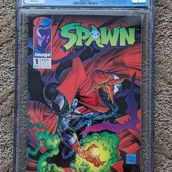 Spawn #1, CGC 9.6, white pages