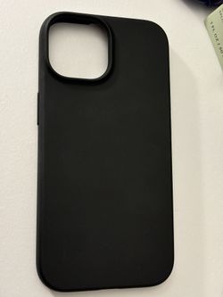 New Black Silicone Case for iPhone 15 