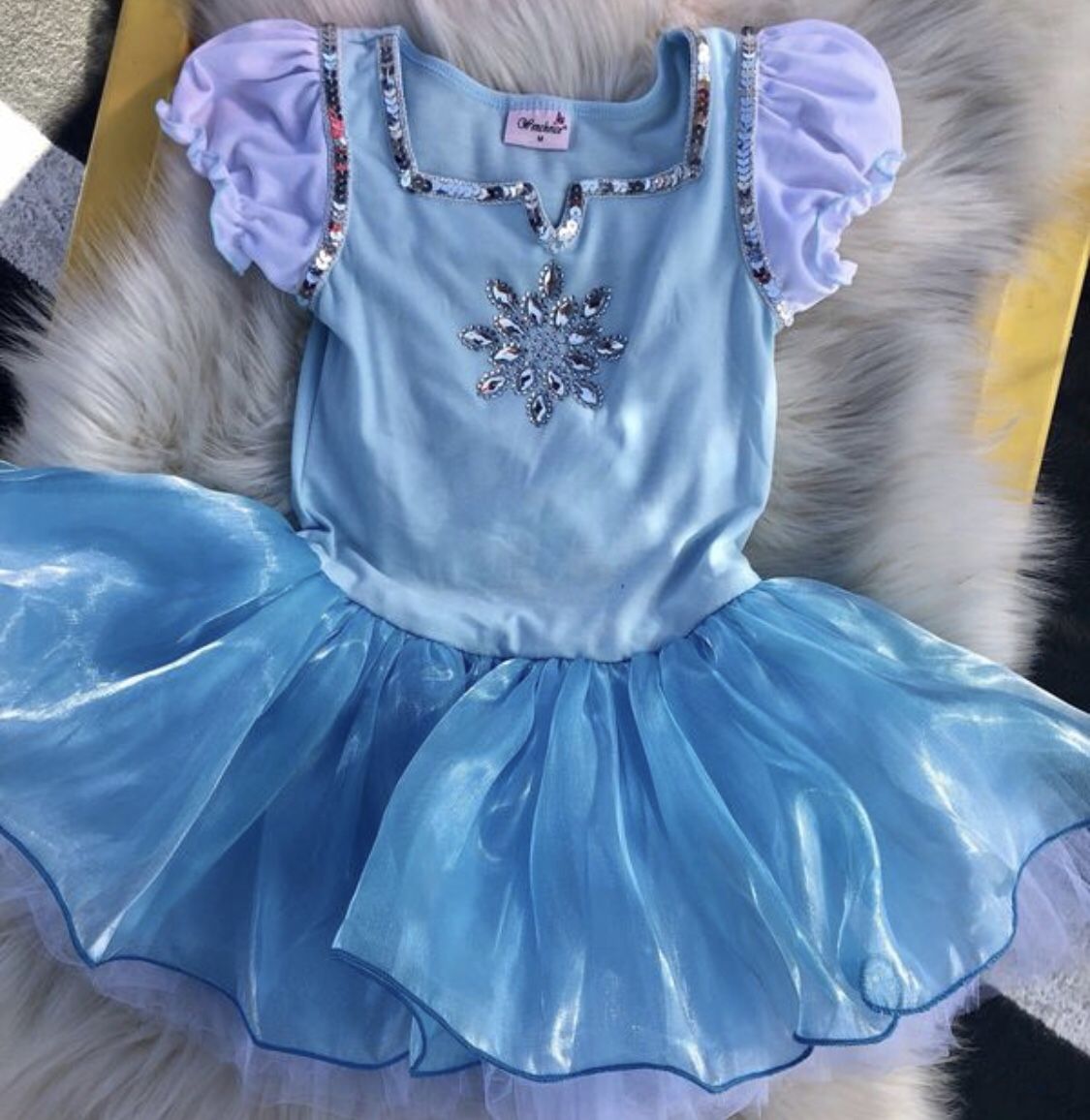 Elsa inspired tutu dress Costume ON SALE Size 5-7