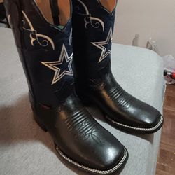 Cowboys Leather Boots Black