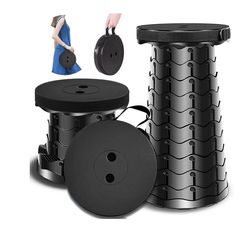 Portable Foldable Stool With Cushion