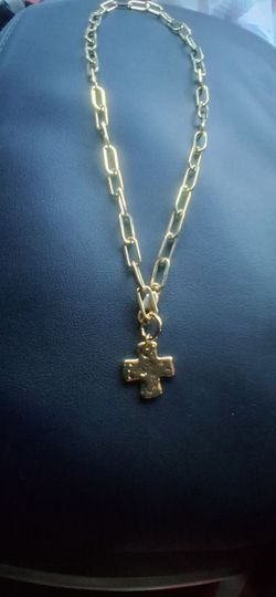 James Michelle chunky cross necklace 16"