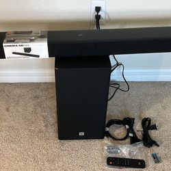 JBL Cinema SB595 3.1.2 Channel Soundbar 440 Watts Dolby Atmos & Wireless Sub