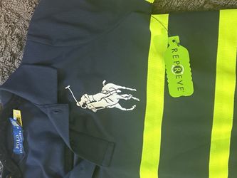 Polo button down with tag