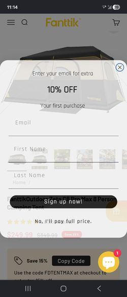 Fanttik outdoor 8 person tent