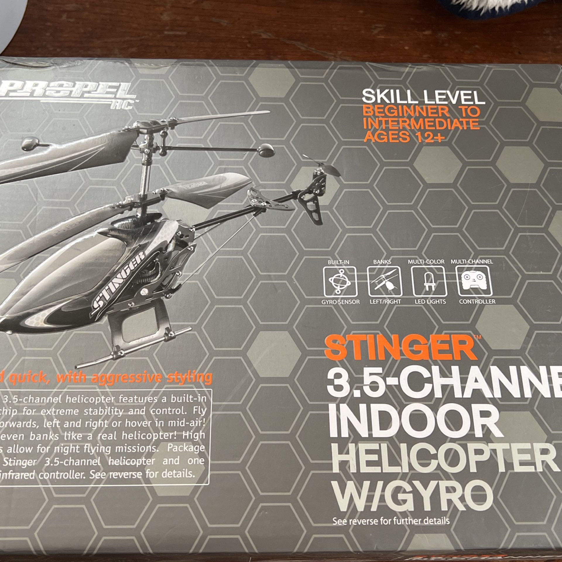 Propel Stinger RC Helicopter W/Gyro (black) 