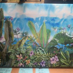 Tropical Paradise On Canvas 