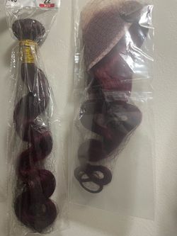22" Burgundy Hair Bundles