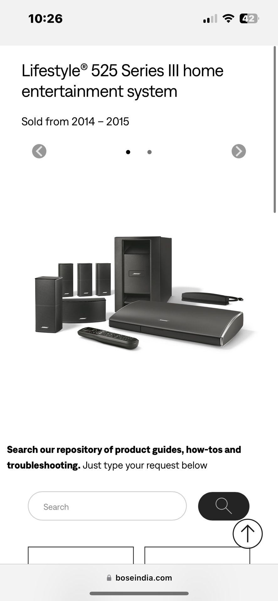 Bose lifestyle 525 Series III