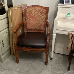 Pure Wood Hand Carved Chairs $100 For Both