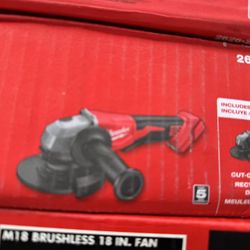 Milwaukee M18 18V Lithium-Ion Brushless Cordless 4-1/2 in./5 in. Grinder w/Paddle Switch (Tool-Only)