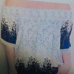 Plus Size Beautiful Blue Top Sizes 2X 3X NWT