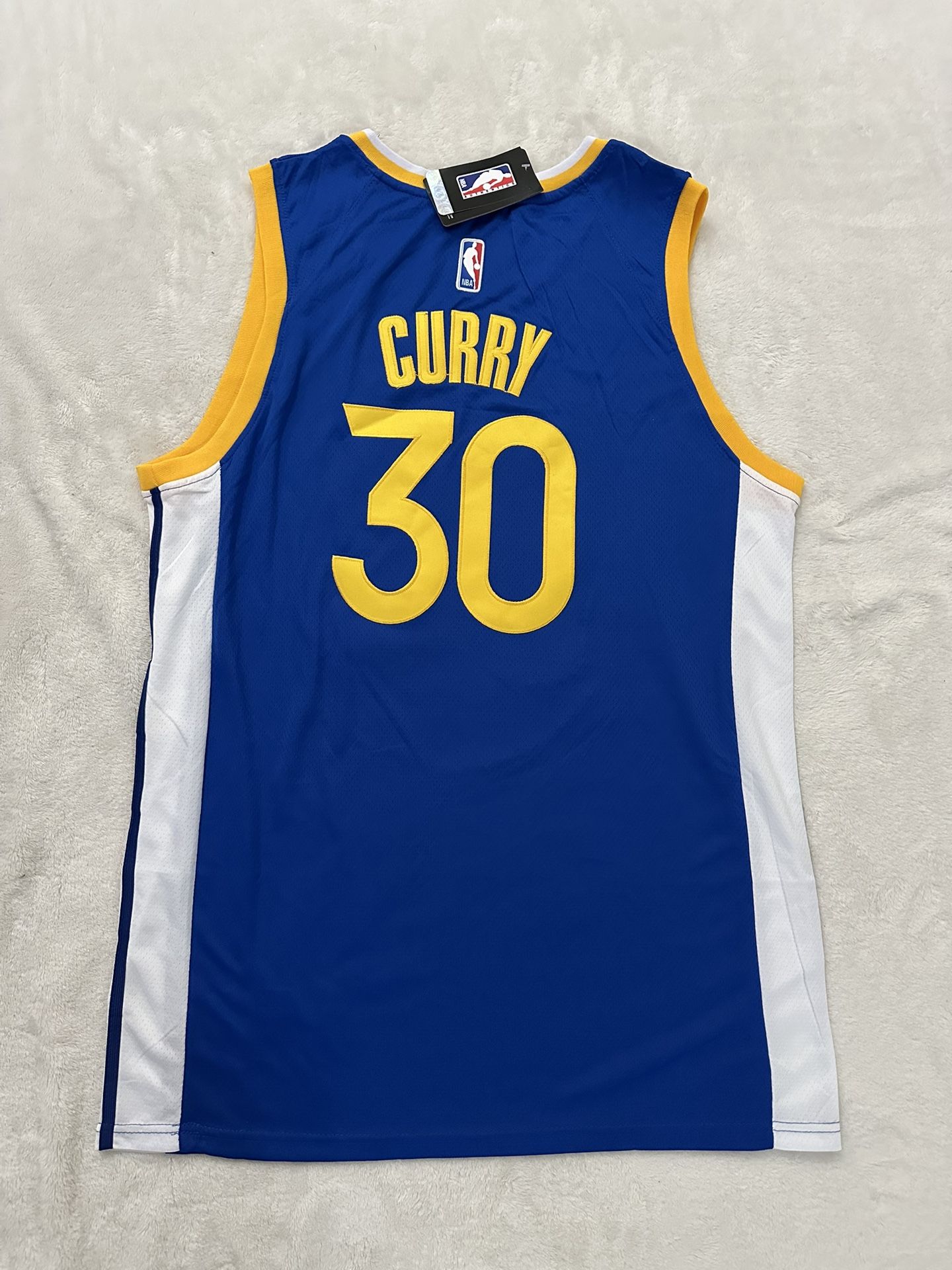 XXL Steph Curry Stitched Blue Warriors Jersey #30