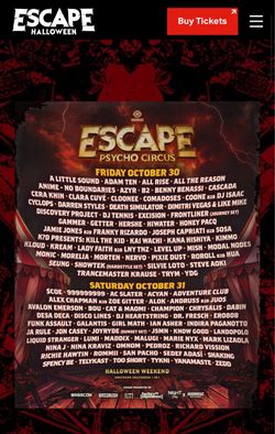 ESCAPE TICKET FRIDAY VIP