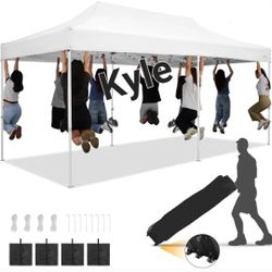 10x20 Pop Up Canopy Tent , Waterproof Commercial Canopy Ez Outdoor Instant Gazebo UV Protection 50+ Event Shelter, Garden Tents