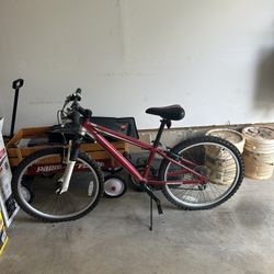 Performance 24” Kids Mountain Bike, 21 Speed, Revoshift, NEEDS NEW INNERTUBE