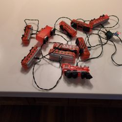 String Of Red Train Lights