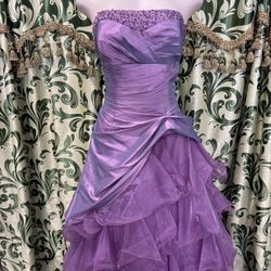 Neon Purple Puffy Dress
